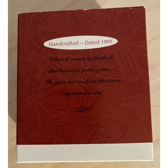 Hallmark Keepsake 1995 “Faithful Fan” Christmas Ornament New In Box - Picture 2 of 2